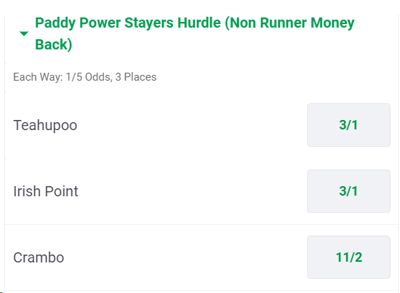 Stayers Hurdle Odds